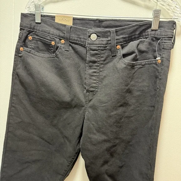 Womens Levi's Wedgie Fit Jeans‎ Black Pants SIZE 31 NEW WITH TAGS - Picture 2 of 7